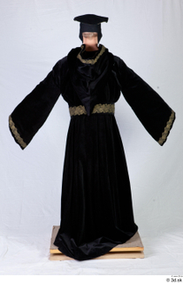  Photos Medieval Monk in Black suit 1 15th century Medieval Clothing Monk a poses whole body 0005.jpg